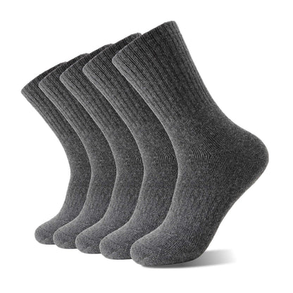 5 Pairs Women's Thick Thermal Socks - Winter Hiking Boot Socks
