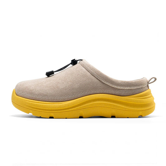 Fleece Lined Mule Slippers for Women & Men – Cushioned Sole, Wide Toe Box