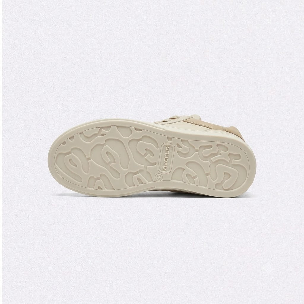 Men’s Breathable Color-Block Platform Casual Sneakers