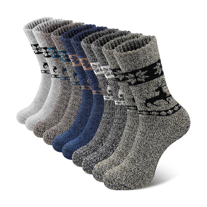 Men’s Merino Wool Socks – 5 Pairs, Thick Thermal Socks for Hiking & Winter
