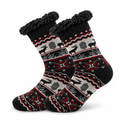 Men's Non-Slip Thermal Slipper Socks – Sherpa Lined Christmas Gift