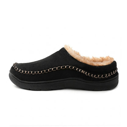 Men’s Soft Warm House Slippers with Light Arch Support