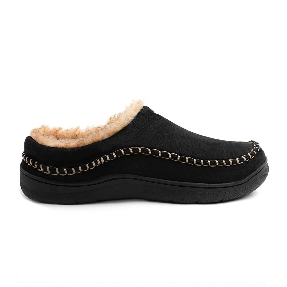 Men’s Soft Warm House Slippers with Light Arch Support