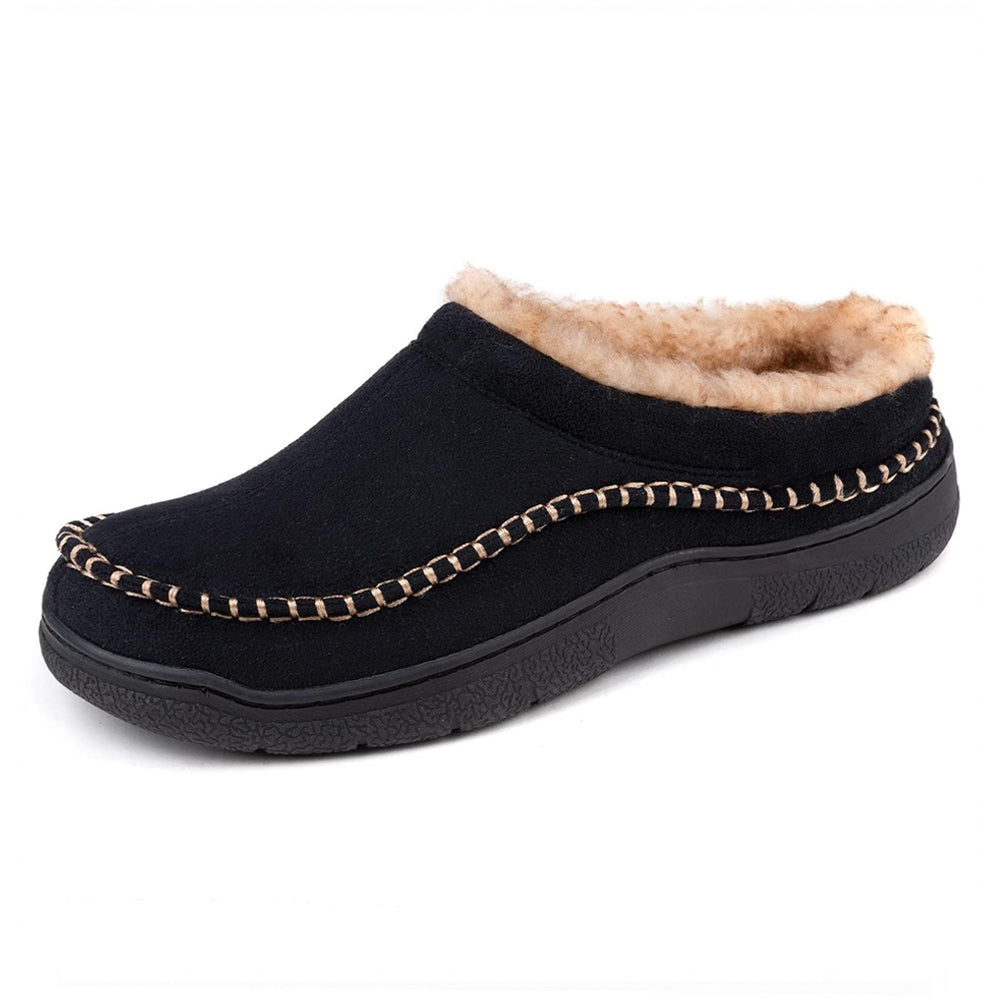 Men’s Soft Warm House Slippers with Light Arch Support