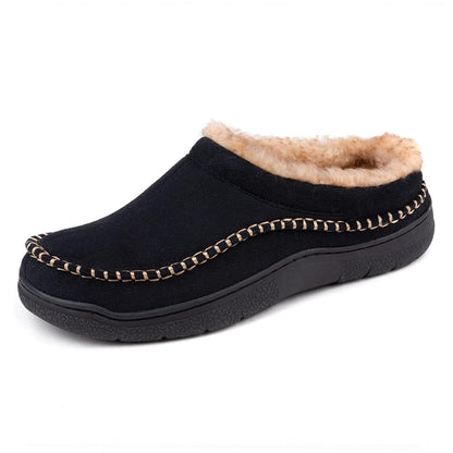 Men’s Soft Warm House Slippers with Light Arch Support