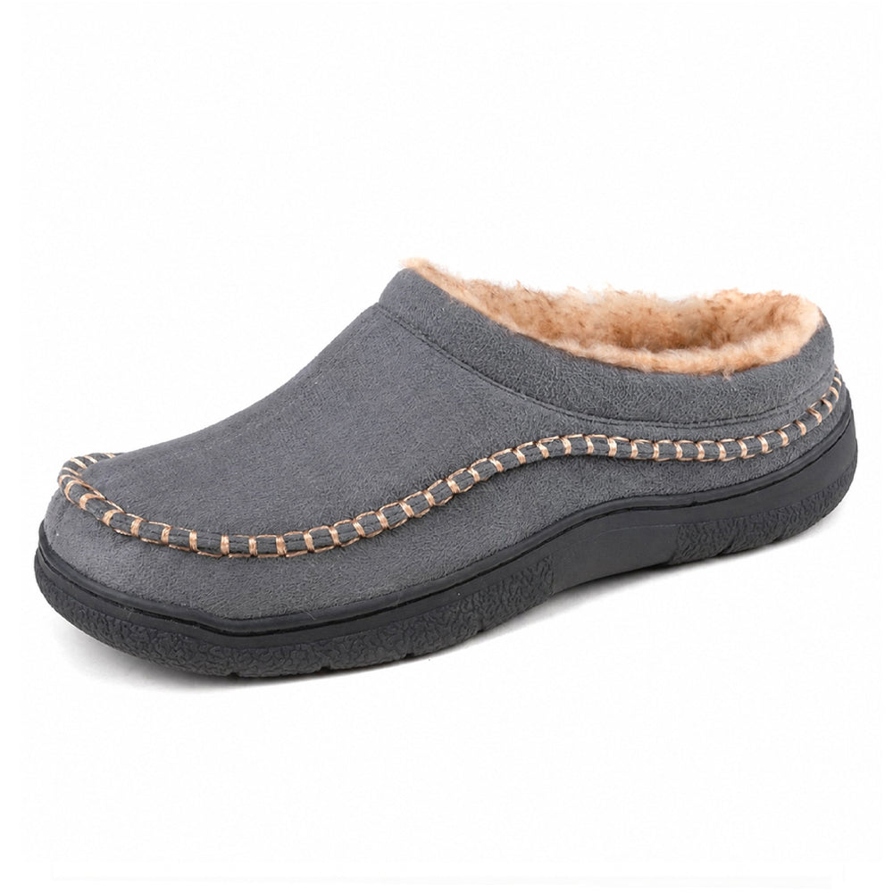 Men’s Soft Warm House Slippers with Light Arch Support