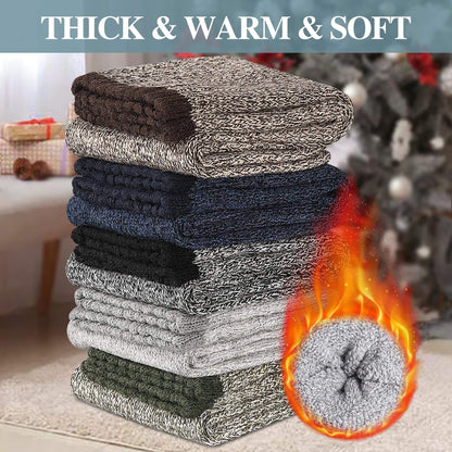 Men’s Thermal Socks – 5 Pairs, Thick Warm Winter Socks for Hiking