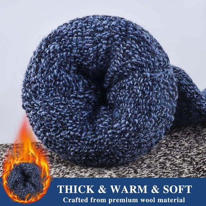 Men’s Thermal Socks – 5 Pairs, Thick Warm Winter Socks for Hiking