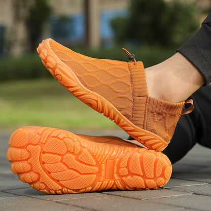 Men's Waterproof Barefoot Shoes Knit Slip-On Trainers
