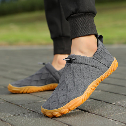 Men's Waterproof Barefoot Shoes Knit Slip-On Trainers