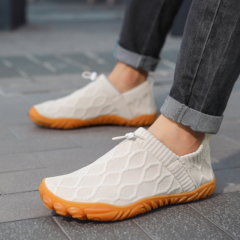 Men's Waterproof Barefoot Shoes Knit Slip-On Trainers