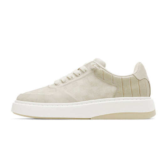 Men’s Breathable Color-Block Platform Casual Sneakers