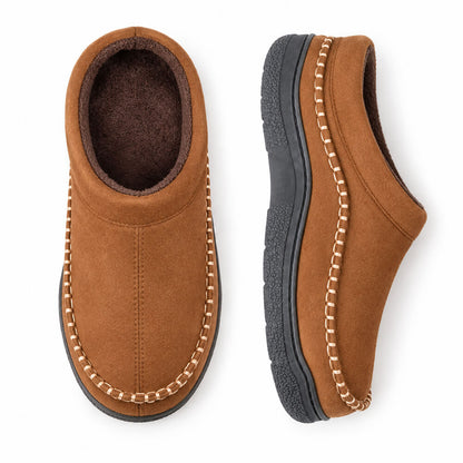 Men’s Soft Warm House Slippers with Light Arch Support