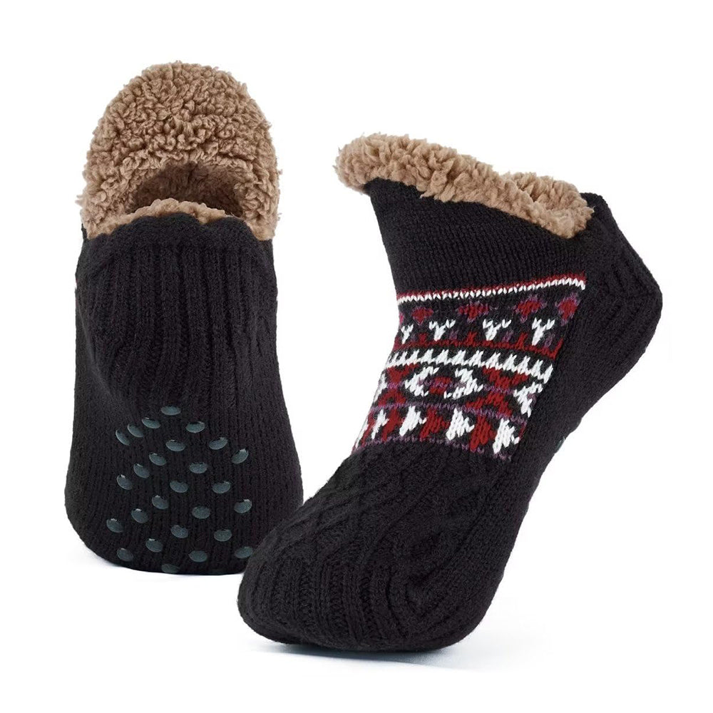 Slipper Socks for Women and Men – Warm Fleece-Lined with Non-Slip Grips