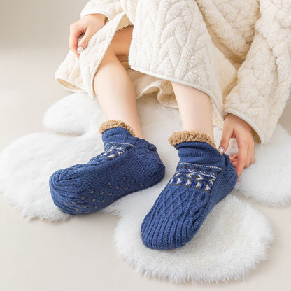Slipper Socks for Women and Men – Warm Fleece-Lined with Non-Slip Grips