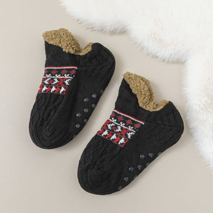 Slipper Socks for Women and Men – Warm Fleece-Lined with Non-Slip Grips