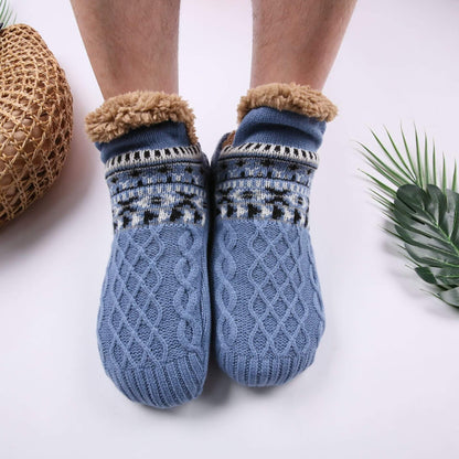 Slipper Socks for Women and Men – Warm Fleece-Lined with Non-Slip Grips
