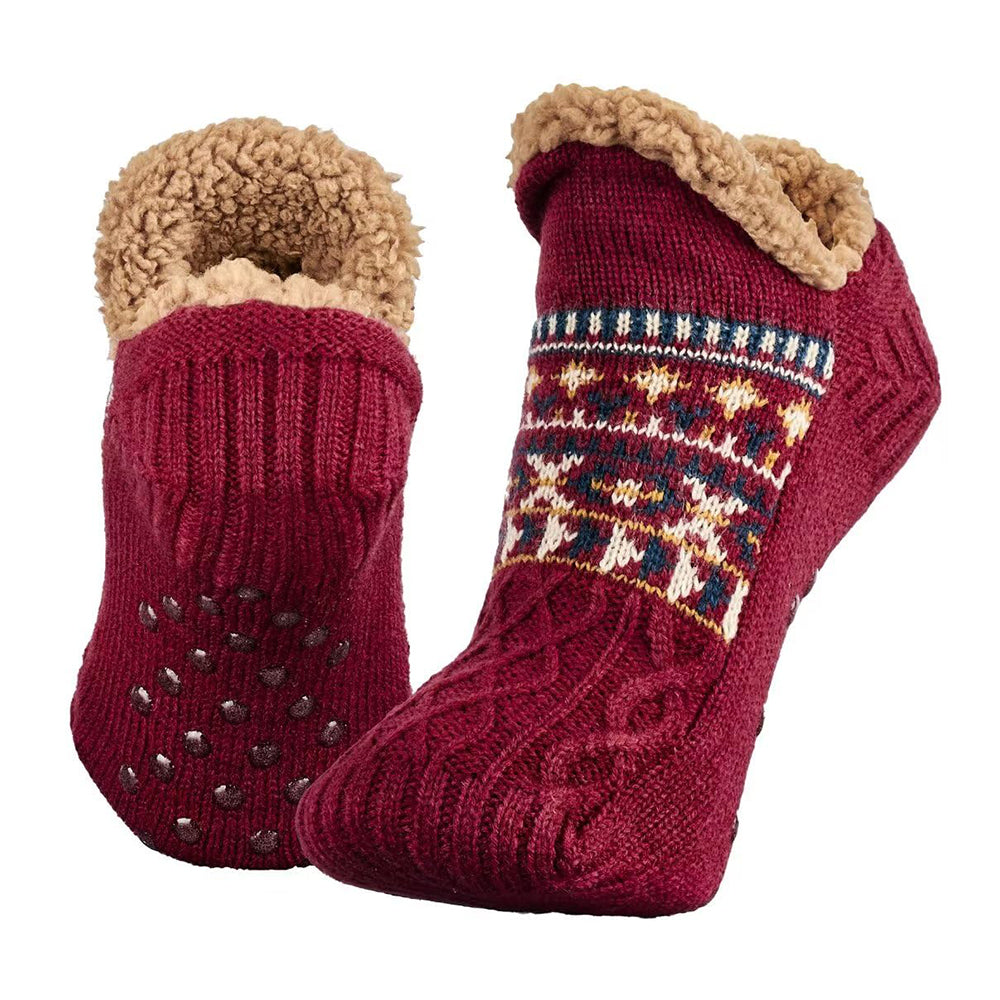 Slipper Socks for Women and Men – Warm Fleece-Lined with Non-Slip Grips
