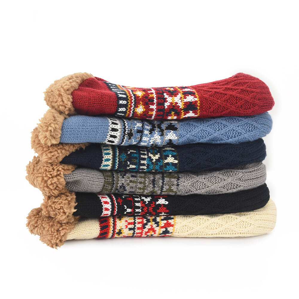 Slipper Socks for Women and Men – Warm Fleece-Lined with Non-Slip Grips