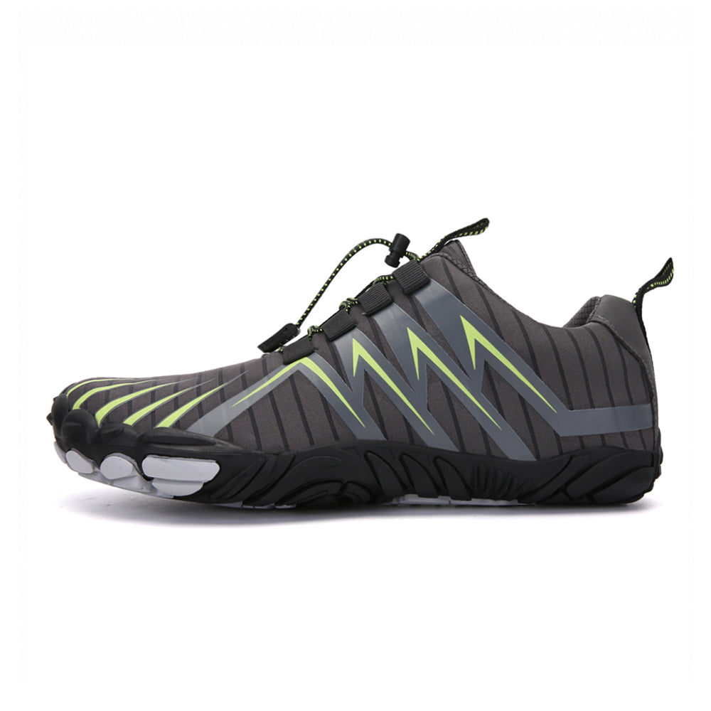 Unisex Barefoot Water Shoes – Protective Toe, Non-Slip Sole & Elastic Toggle Laces