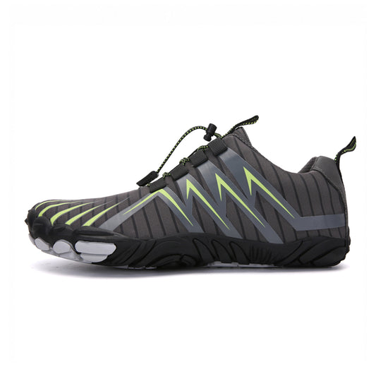 Unisex Barefoot Water Shoes – Protective Toe, Non-Slip Sole & Elastic Toggle Laces