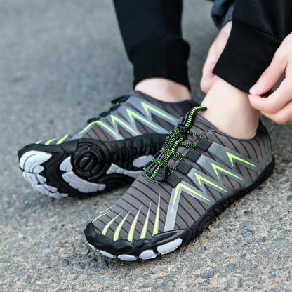Unisex Barefoot Water Shoes – Protective Toe, Non-Slip Sole & Elastic Toggle Laces