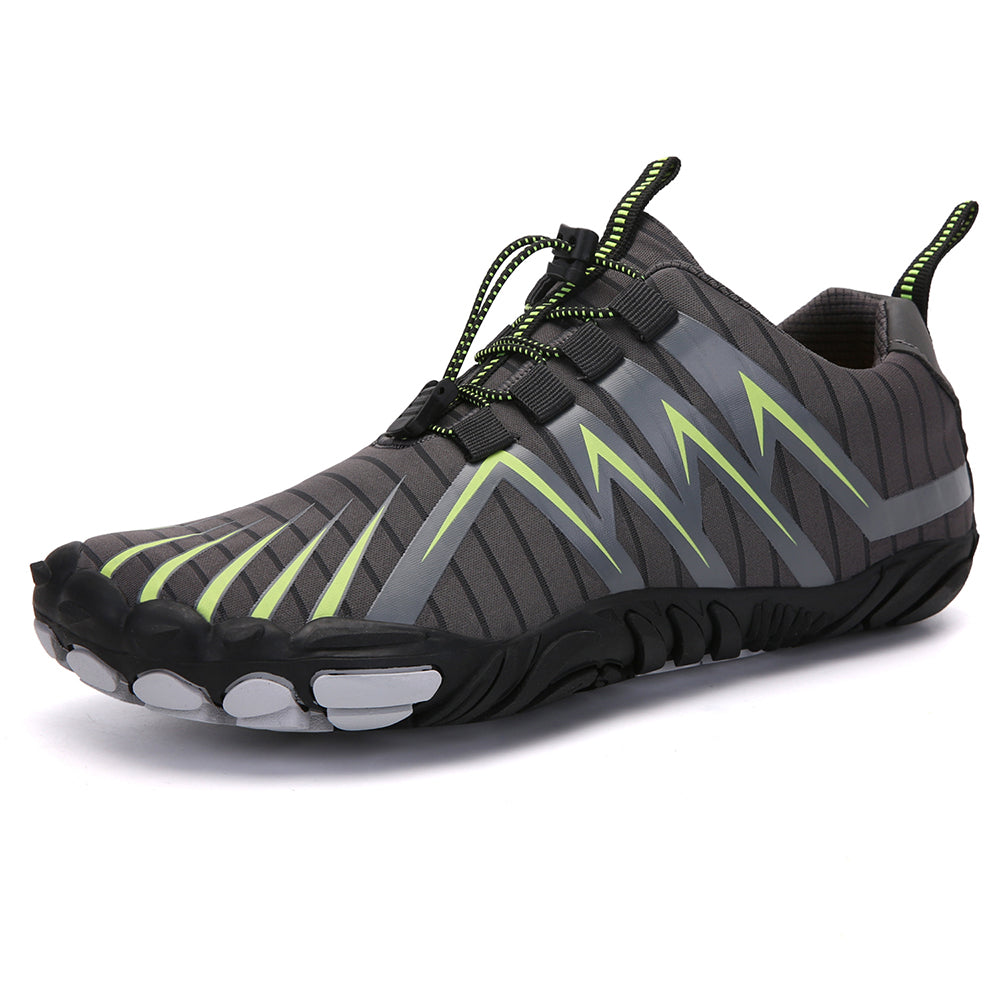 Unisex Barefoot Water Shoes – Protective Toe, Non-Slip Sole & Elastic Toggle Laces