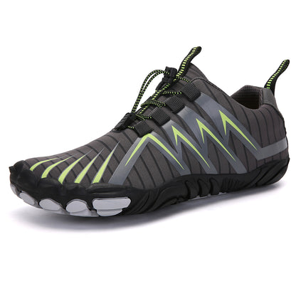 Unisex Barefoot Water Shoes – Protective Toe, Non-Slip Sole & Elastic Toggle Laces