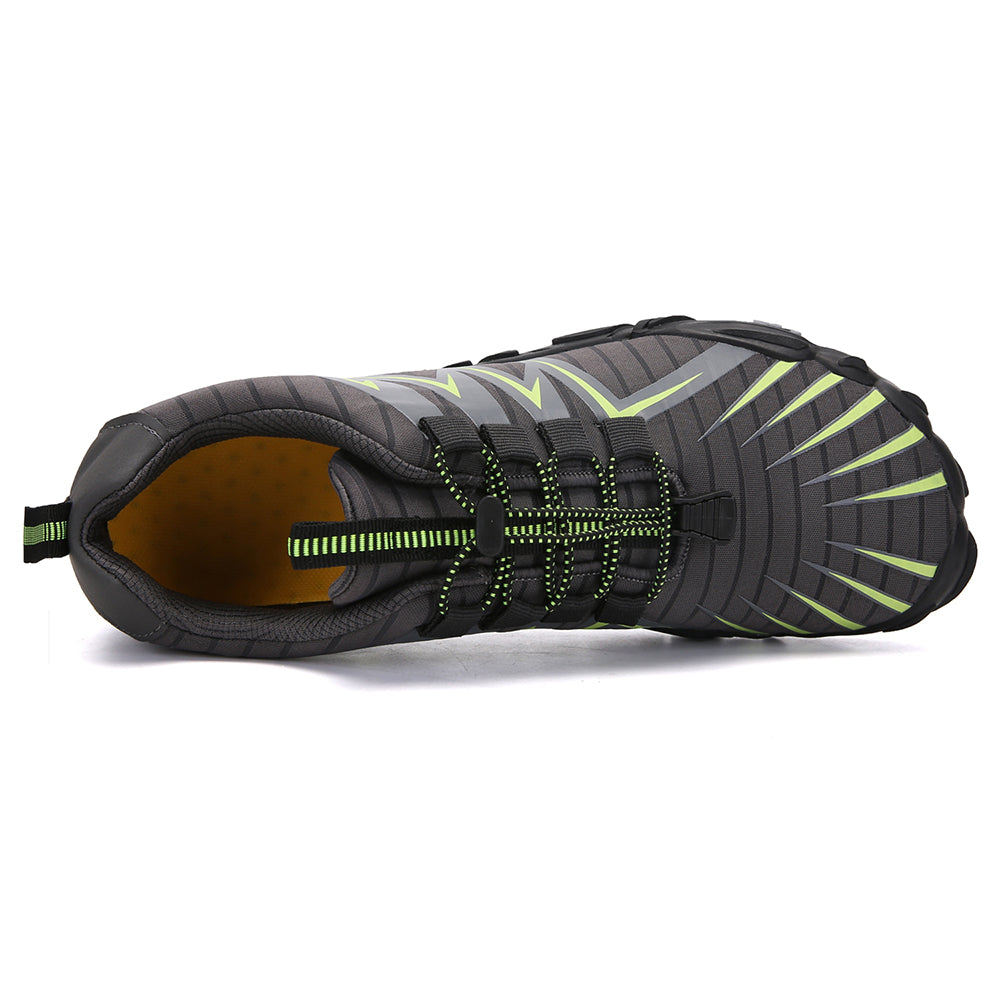 Unisex Barefoot Water Shoes – Protective Toe, Non-Slip Sole & Elastic Toggle Laces
