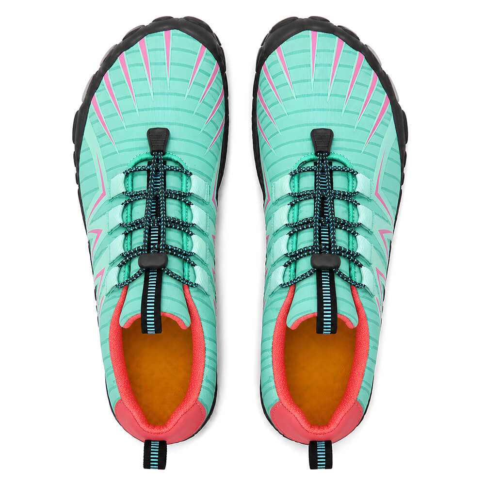 Unisex Barefoot Water Shoes – Protective Toe, Non-Slip Sole & Elastic Toggle Laces