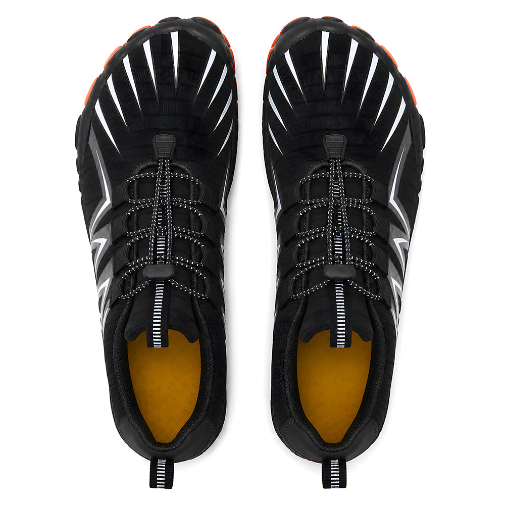 Unisex Barefoot Water Shoes – Protective Toe, Non-Slip Sole & Elastic Toggle Laces