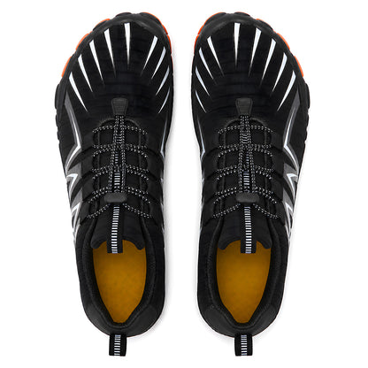 Unisex Barefoot Water Shoes – Protective Toe, Non-Slip Sole & Elastic Toggle Laces