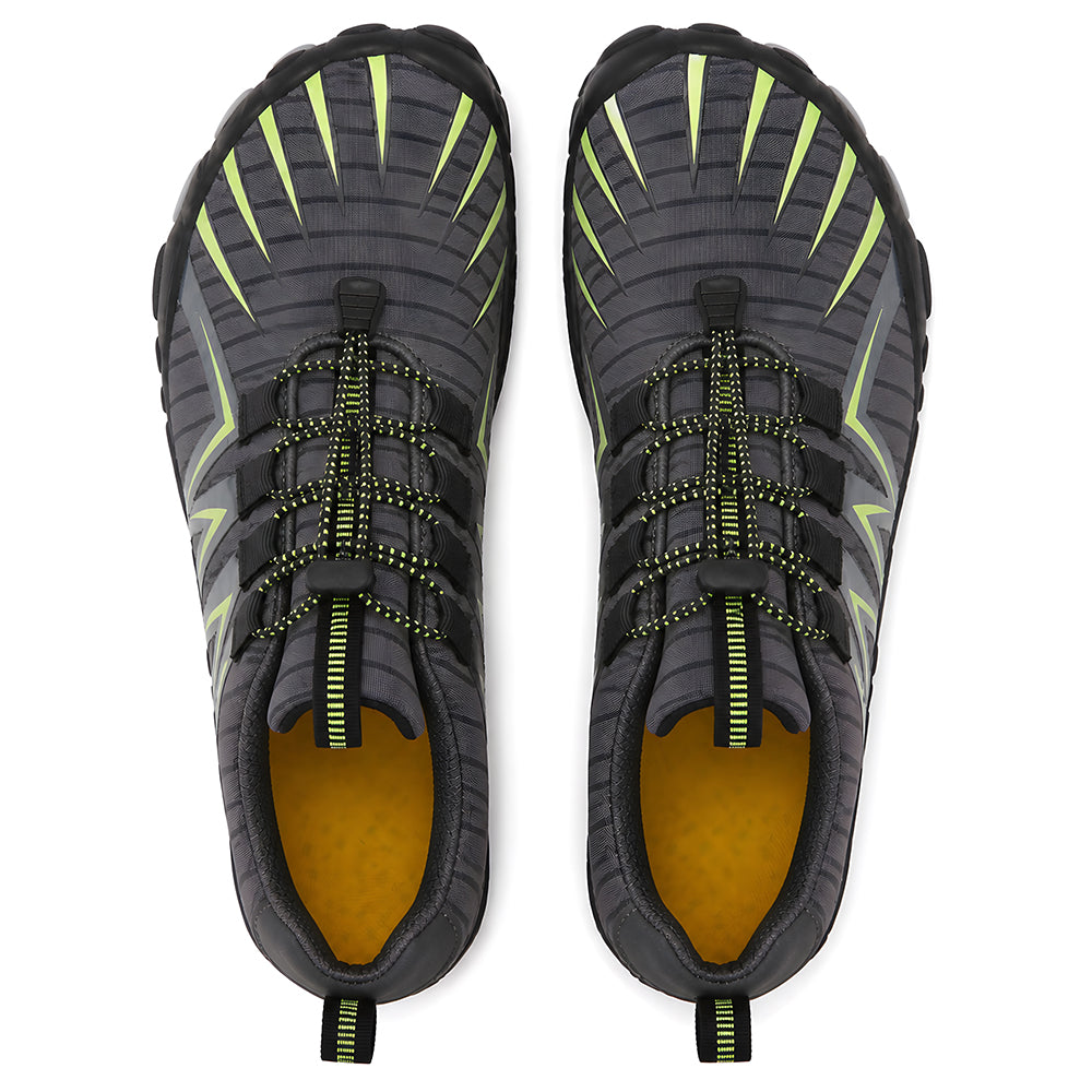 Unisex Barefoot Water Shoes – Protective Toe, Non-Slip Sole & Elastic Toggle Laces