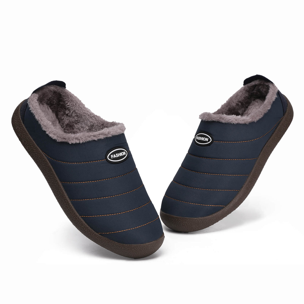 Unisex Ergonomic Winter Slippers – Fleece Lined Non-Slip House Shoes
