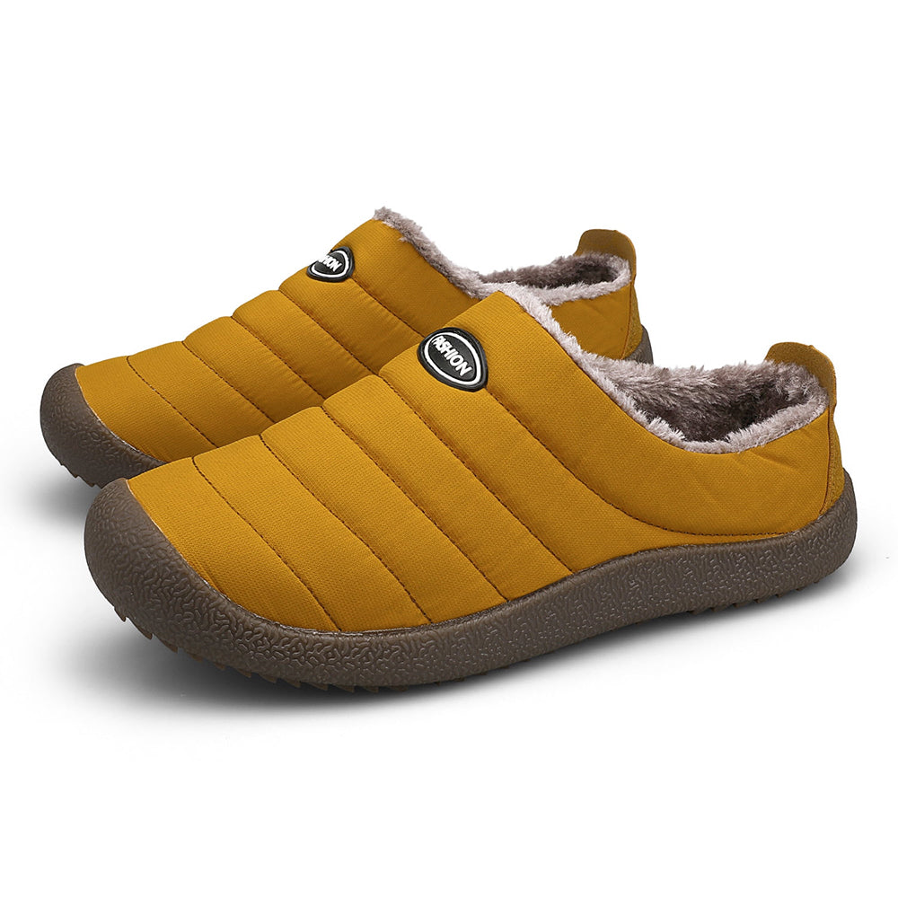 Unisex Ergonomic Winter Slippers – Fleece Lined Non-Slip House Shoes
