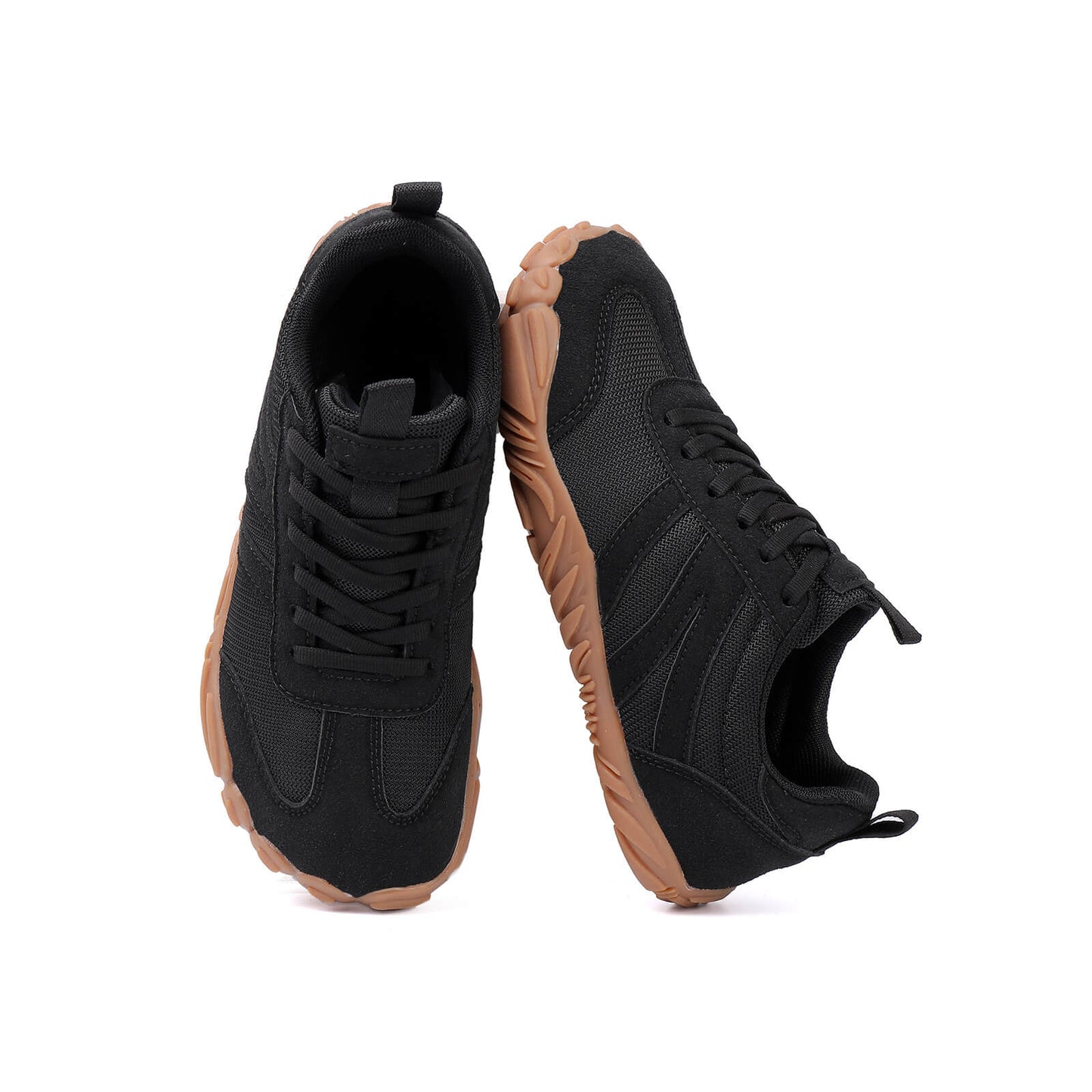 Unisex Retro Barefoot Trainers, Wide Toe Box Canvas and Suede Shoes