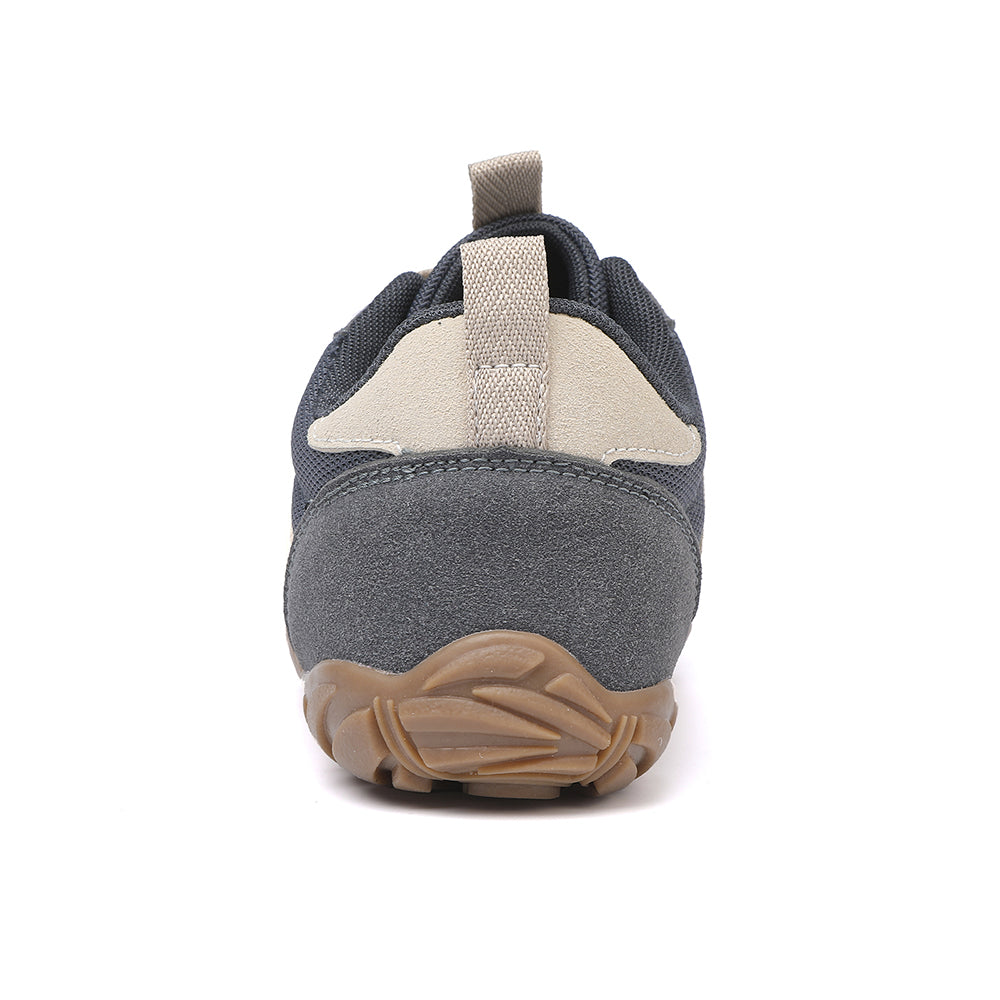 Unisex Retro Barefoot Trainers, Wide Toe Box Canvas and Suede Shoes