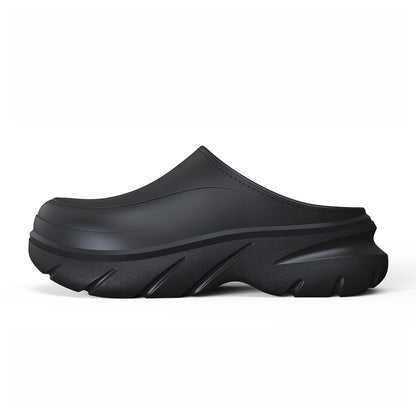 Unisex Waterproof Platform Slippers - Fleece Lined EVA Winter Garden Shoes