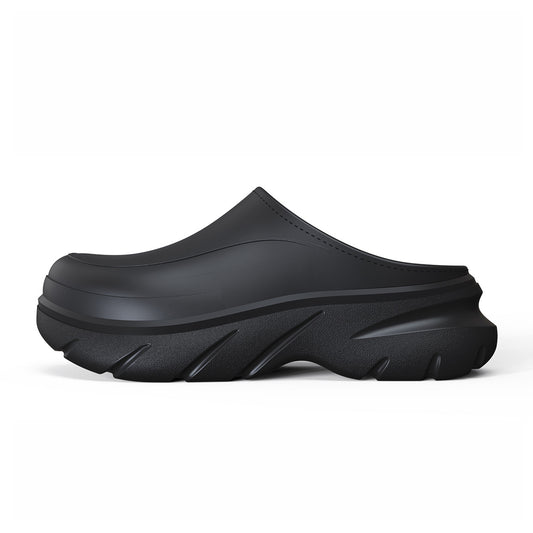 Unisex Waterproof Platform Slippers - Fleece Lined EVA Winter Garden Shoes