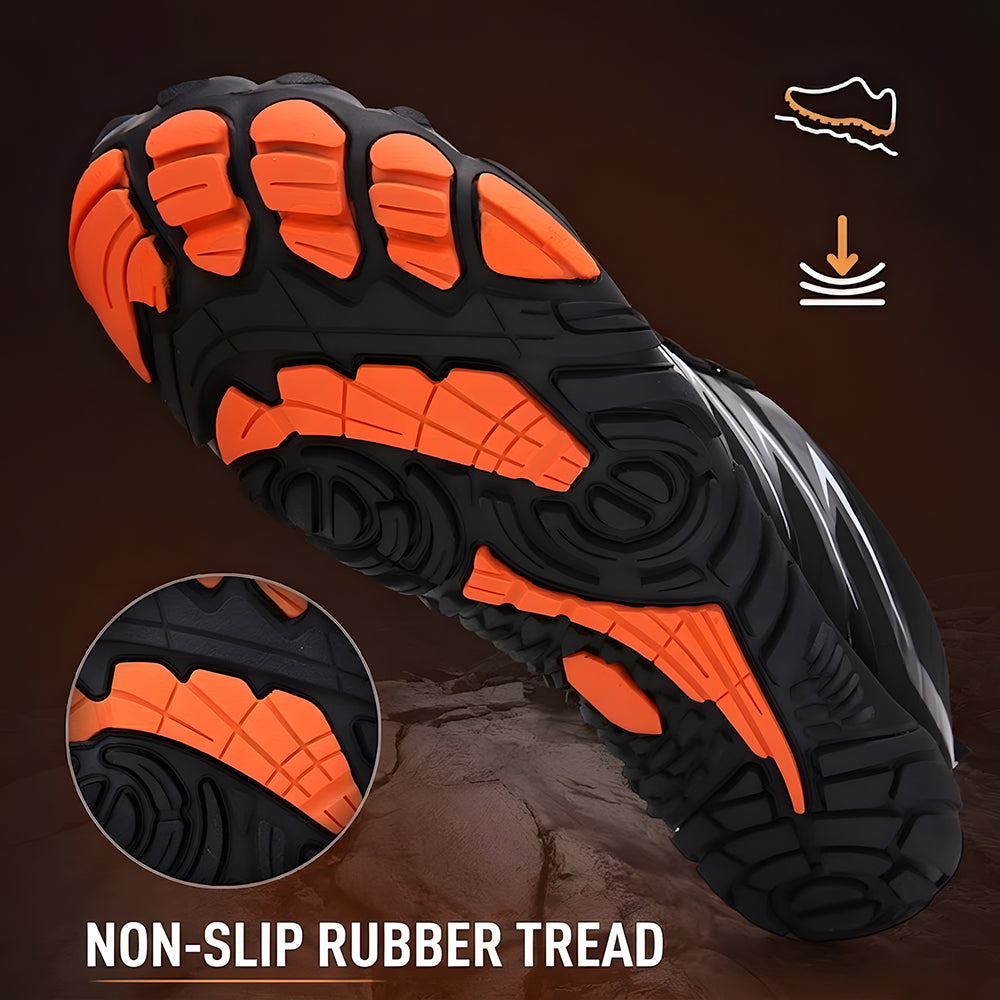 Unisex Barefoot Water Shoes – Protective Toe, Non-Slip Sole & Elastic Toggle Laces