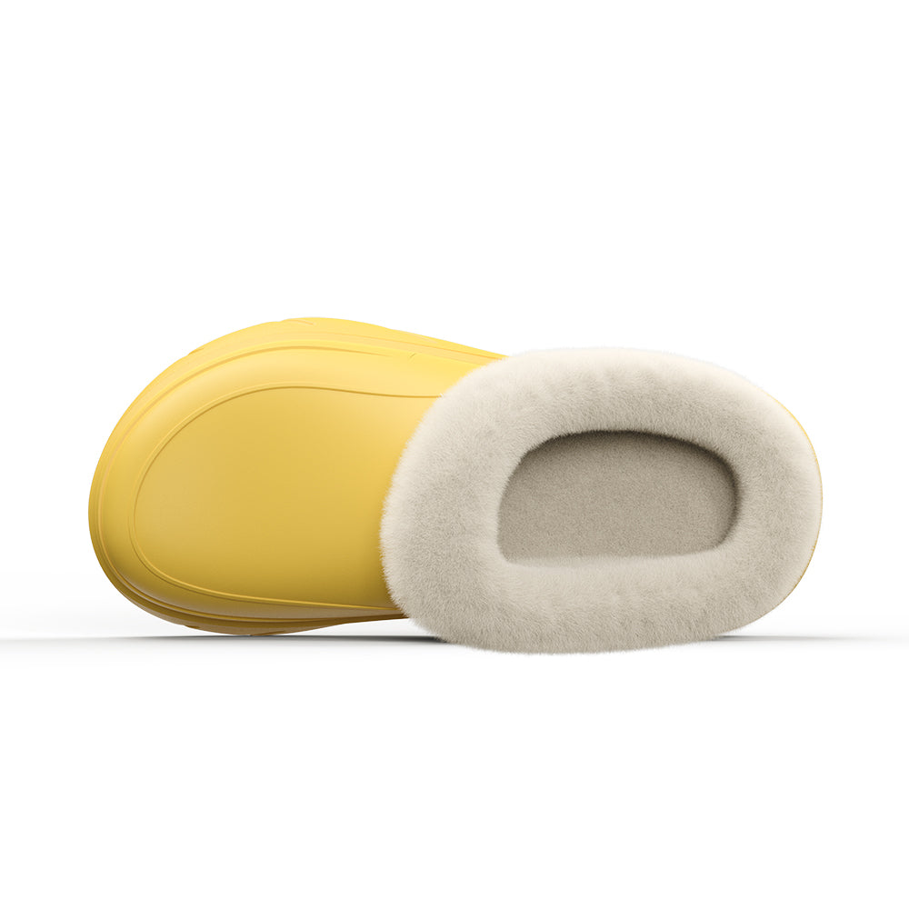 Warm Platform House Slippers for Men & Women - Fleece Lined Winter Shoes with Supportive Sole