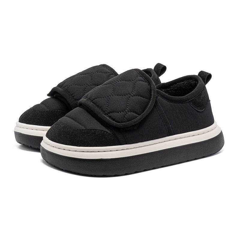 Wide Toe Box Outdoor Slippers for Men & Women - Warm Fleece Lined Winter Shoes