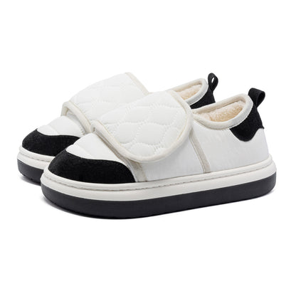 Wide Toe Box Outdoor Slippers for Men & Women - Warm Fleece Lined Winter Shoes
