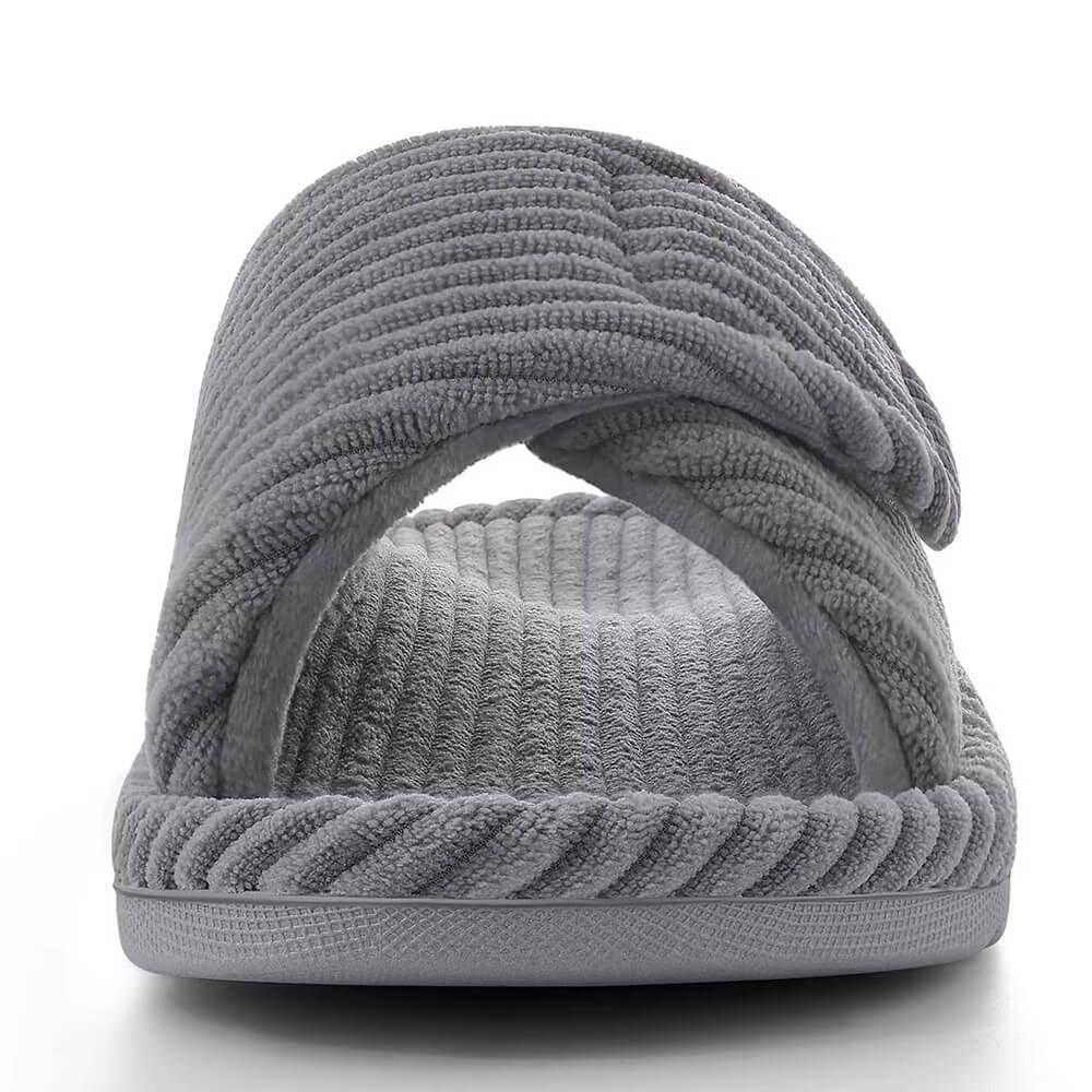 Women’s Arch Support House Slippers – Comfortable, Non-Slip, Adjustable Fit