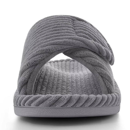 Women’s Arch Support House Slippers – Comfortable, Non-Slip, Adjustable Fit