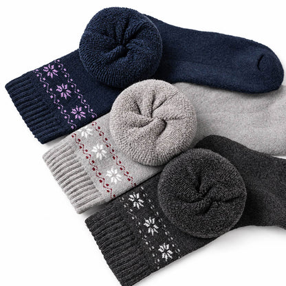 Women’s Thick Wool Blend Winter Socks 5 Pairs
