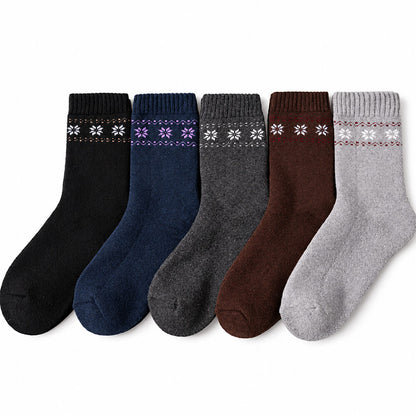 Women’s Thick Wool Blend Winter Socks 5 Pairs
