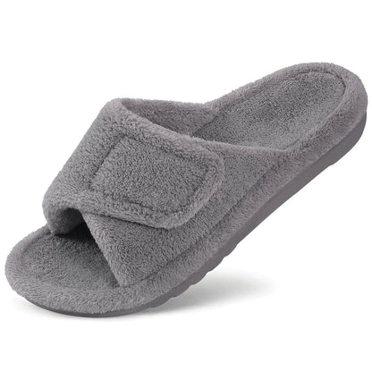 Women’s Orthopedic House Slippers – Memory Foam, Adjustable Fit