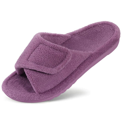 Women’s Orthopedic House Slippers – Memory Foam, Adjustable Fit