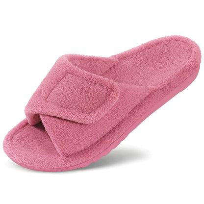 Women’s Orthopedic House Slippers – Memory Foam, Adjustable Fit